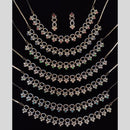 Manisha Jewellery Gold Plated Austrain Stone Necklace Set