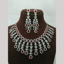 Manisha Jewellery Shimmer Luxe Elegant American Diamond Necklace Set
