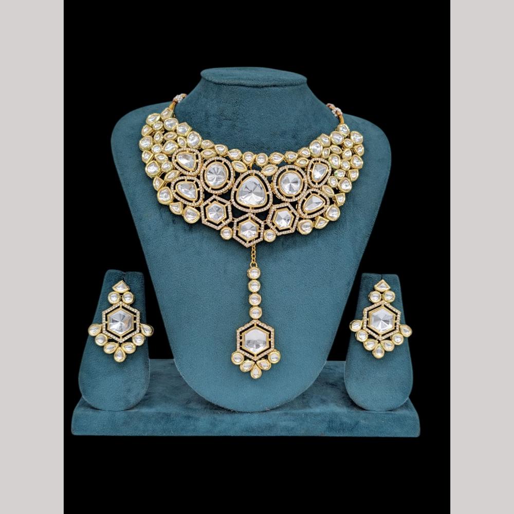 Manisha Jewellery Heritage Glam Classic Kundan Necklace Set for Special Occasions