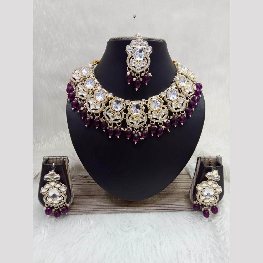 Manisha Jewellery Styled to Sparkle Crystal And Beads Necklace Set