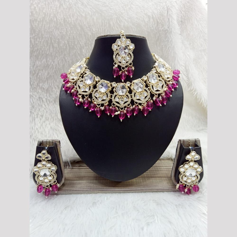 Manisha Jewellery Styled to Sparkle Crystal And Beads Necklace Set