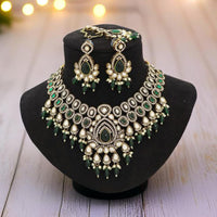 Manisha Jewellery Kundan and Beads Necklace Set