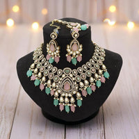 Manisha Jewellery Kundan and Beads Necklace Set