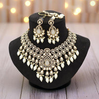 Manisha Jewellery Kundan and Beads Necklace Set