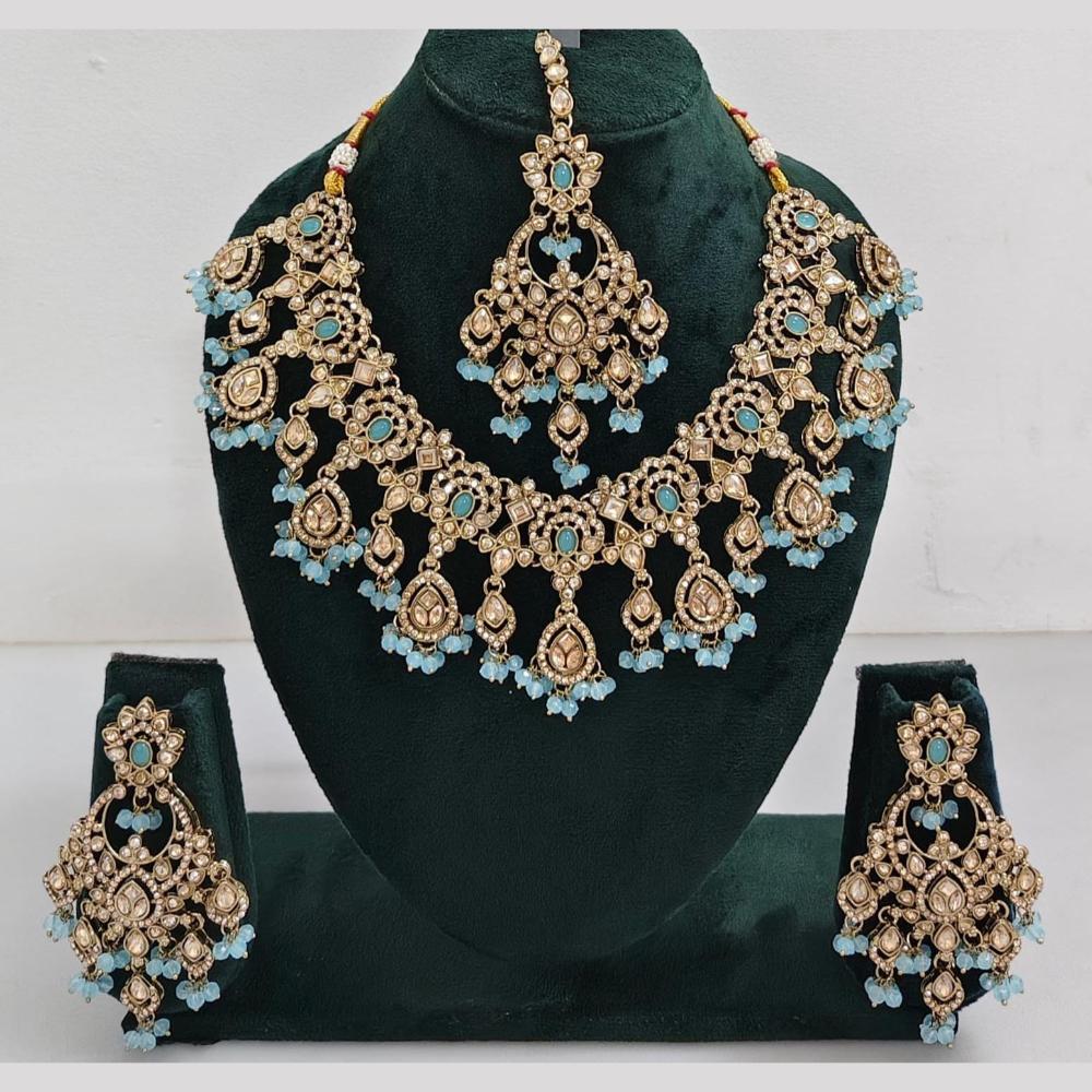 Manisha Jewellery Kundan and Pearl Necklace Set