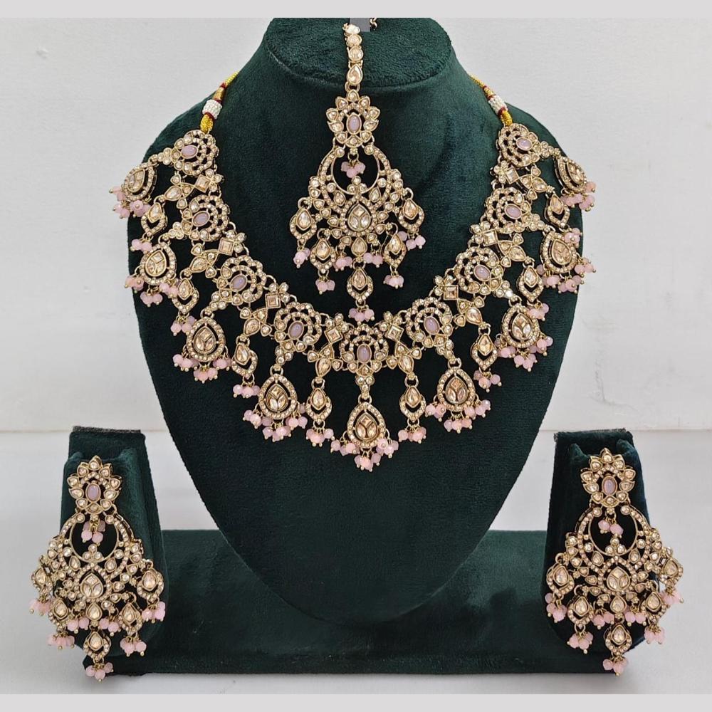 Manisha Jewellery Kundan and Pearl Necklace Set