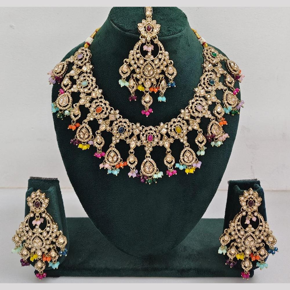Manisha Jewellery Kundan and Pearl Necklace Set