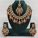 Manisha Jewellery Kundan and Pearl Necklace Set