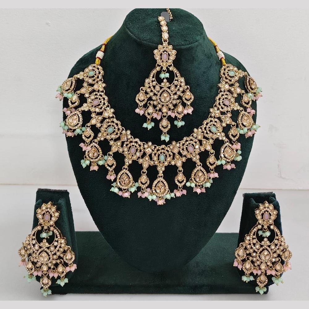 Manisha Jewellery Kundan and Pearl Necklace Set