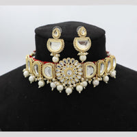 Manisha Jewellery Kundan and Pearls Choker Necklace Set