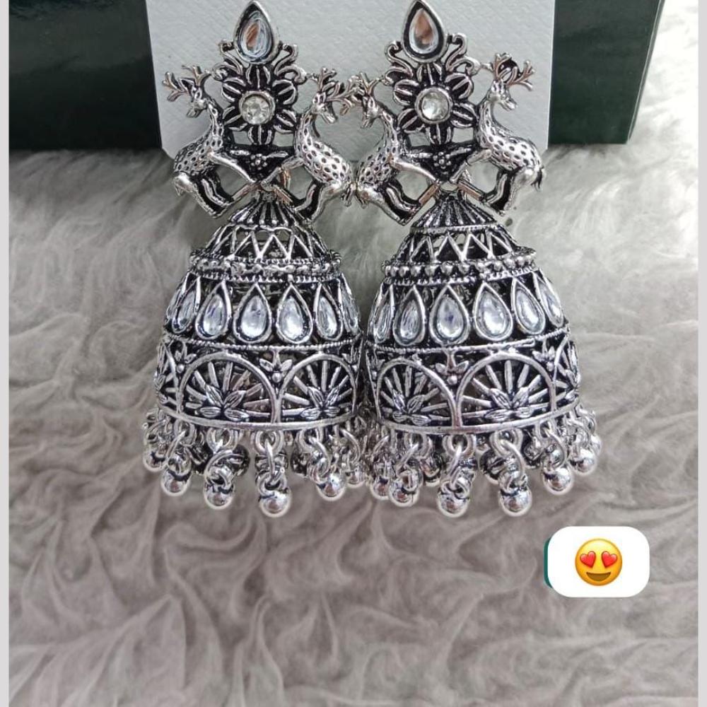 Manisha Jewellery Antique Jhumka Earrings with Mini Bells Drops
