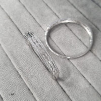 Manisha Jewellery Silver Glow Rhodium Kada (Single Piece Only)