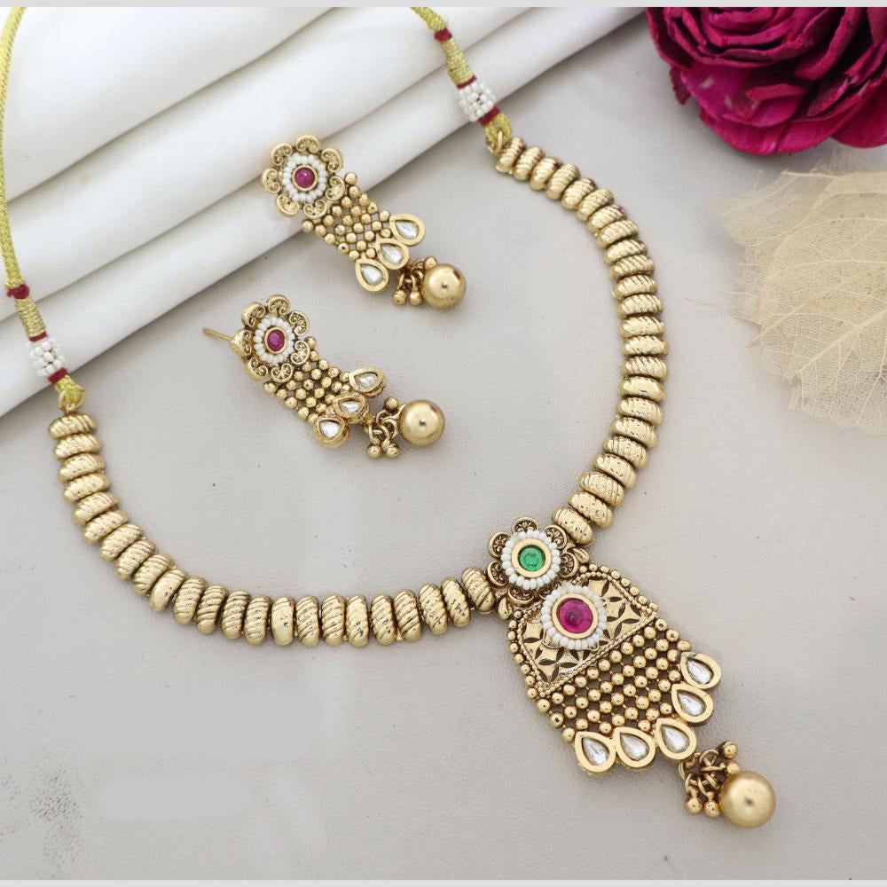 Manisha Jewellery Timeless Kundan and Pearl Necklace Set