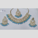Manisha Jewellery Ethnic Necklace Set with Austrian Stones and Bead Detailing