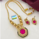 Manisha Temple Jewellery Set – South Indian Style with Divine Motifs