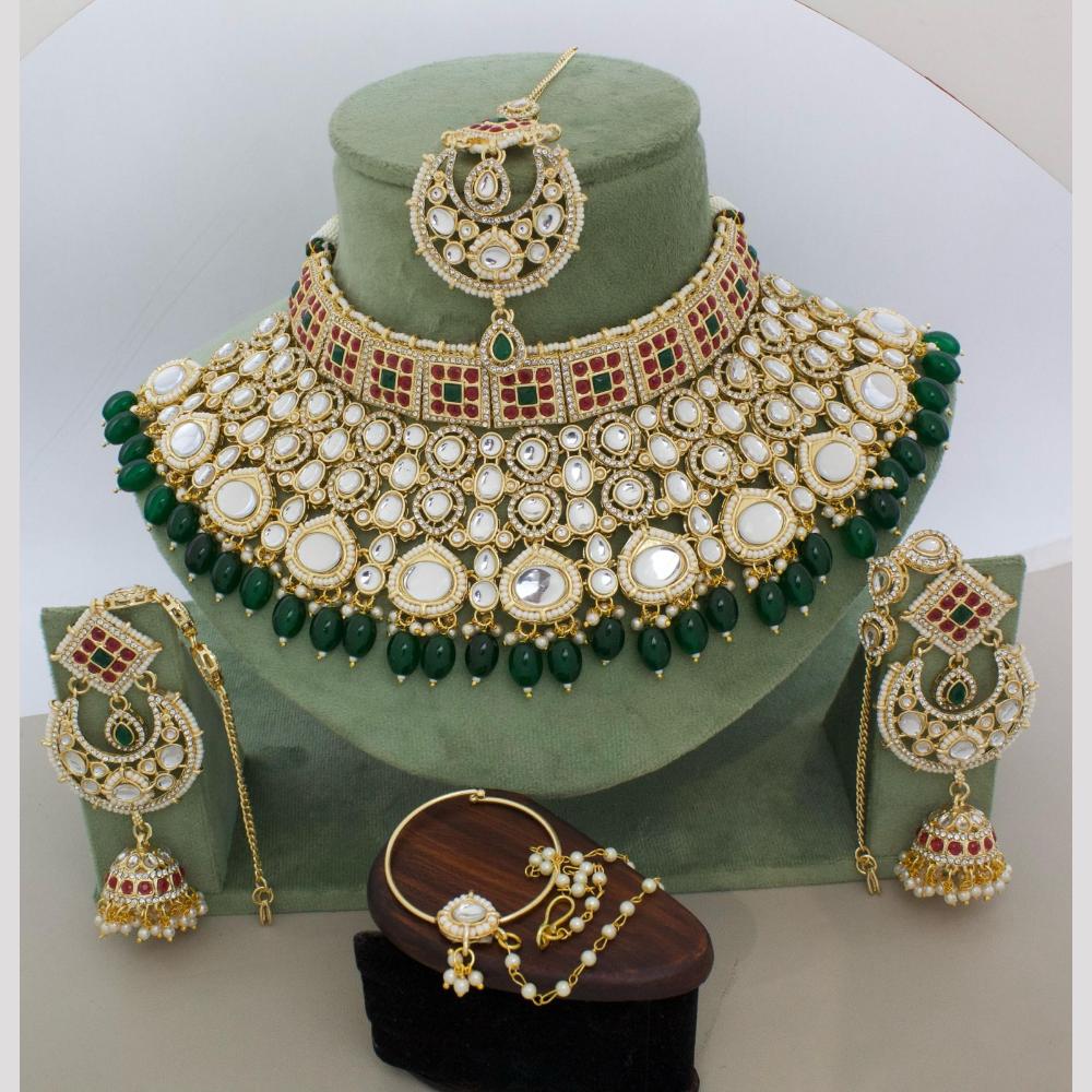 Manisha Jewellery Opulent Rani Haar Inspired Kundan Choker Necklace Set