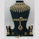 Manisha Jewellery Kundan Stone Mughal Majesty Grand Semi Bridal Necklace Set