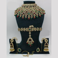 Manisha Jewellery Kundan Stone Mughal Majesty Grand Semi Bridal Necklace Set