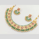 Manisha Jewellery Kundan and Beads Necklace Set