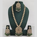 Manisha Jewellery Crystal And Pearl Long Necklace Set