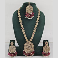 Manisha Jewellery Crystal And Pearl Long Necklace Set