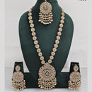 Manisha Jewellery Crystal And Pearl Long Necklace Set