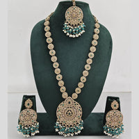 Manisha Jewellery Crystal And Pearl Long Necklace Set