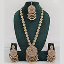 Manisha Jewellery Crystal And Pearl Long Necklace Set