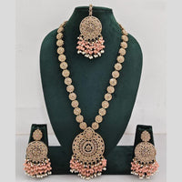 Manisha Jewellery Crystal And Pearl Long Necklace Set