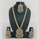 Manisha Jewellery Crystal And Pearl Long Necklace Set