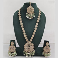 Manisha Jewellery Crystal And Pearl Long Necklace Set