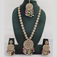 Manisha Jewellery Crystal And Pearl Long Necklace Set