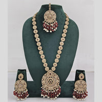 Manisha Jewellery Crystal And Pearl Long Necklace Set