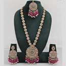 Manisha Jewellery Crystal And Pearl Long Necklace Set
