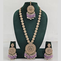Manisha Jewellery Crystal And Pearl Long Necklace Set