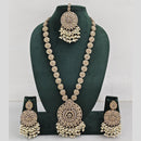 Manisha Jewellery Crystal And Pearl Long Necklace Set