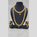 Manisha Jewellery Antique Double Layer with Pearl Drop Necklace Set