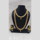 Manisha Jewellery Antique Double Layer with Pearl Drop Necklace Set