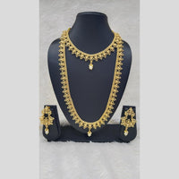 Manisha Jewellery Antique Double Layer with Pearl Drop Necklace Set