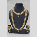 Manisha Jewellery Antique Double Layer with Pearl Drop Necklace Set
