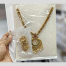 Manisha Jewellery Traditional Pota Stone Necklace Set with Jhumki