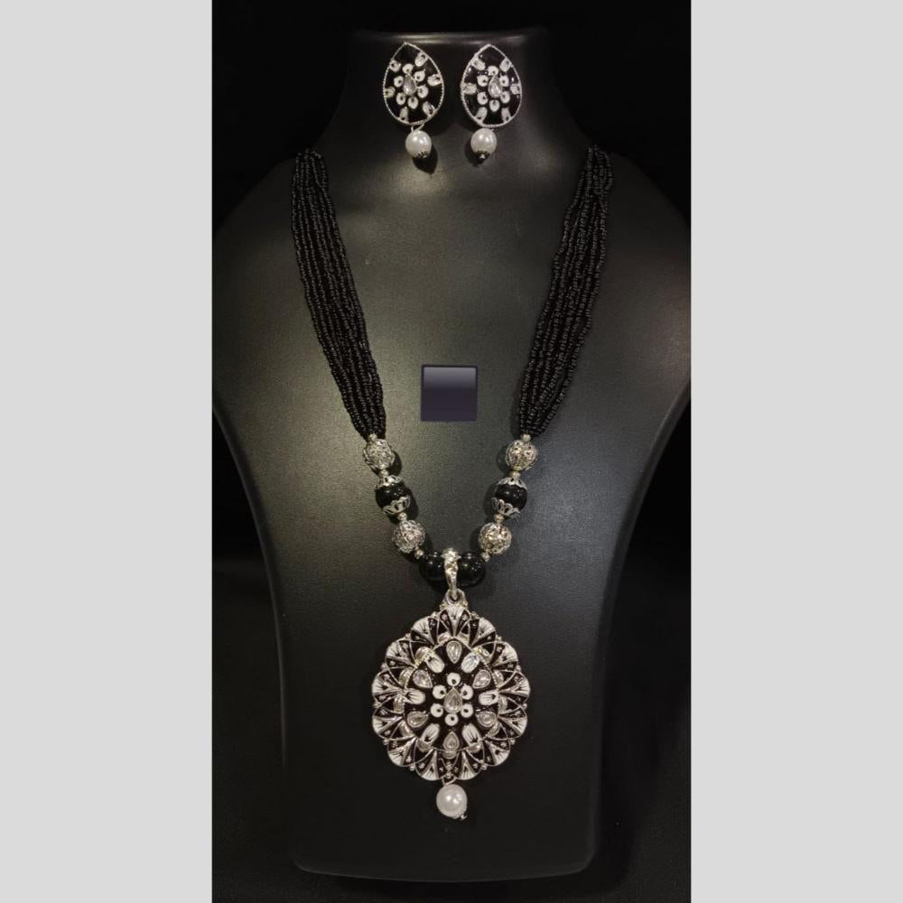 Manisha Jewellery Tribal Inspired Kundan and Beads Long Necklace Set