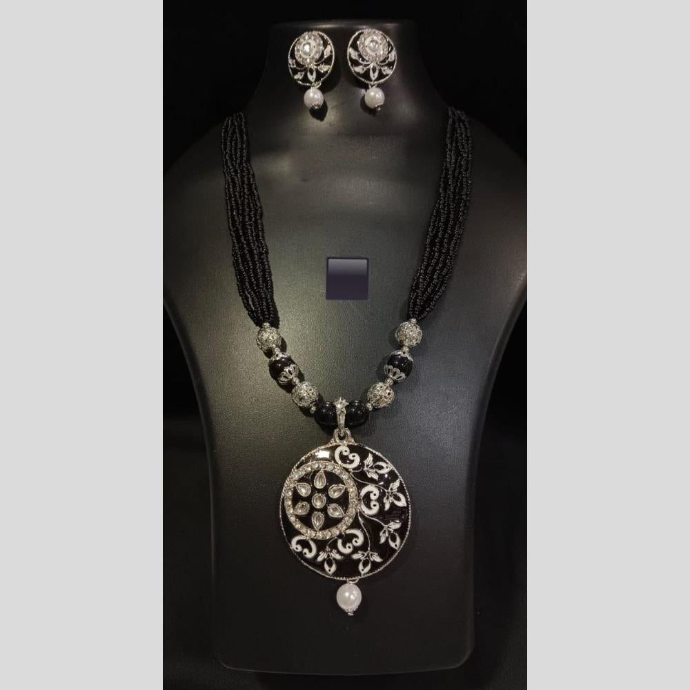 Manisha Jewellery Tribal Inspired Kundan and Beads Long Necklace Set