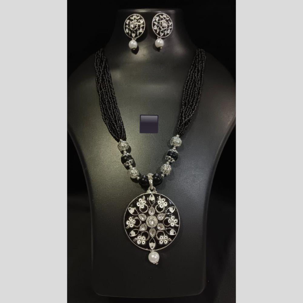 Manisha Jewellery Tribal Inspired Kundan and Beads Long Necklace Set