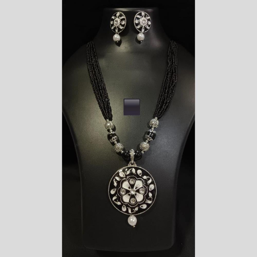 Manisha Jewellery Tribal Inspired Kundan and Beads Long Necklace Set