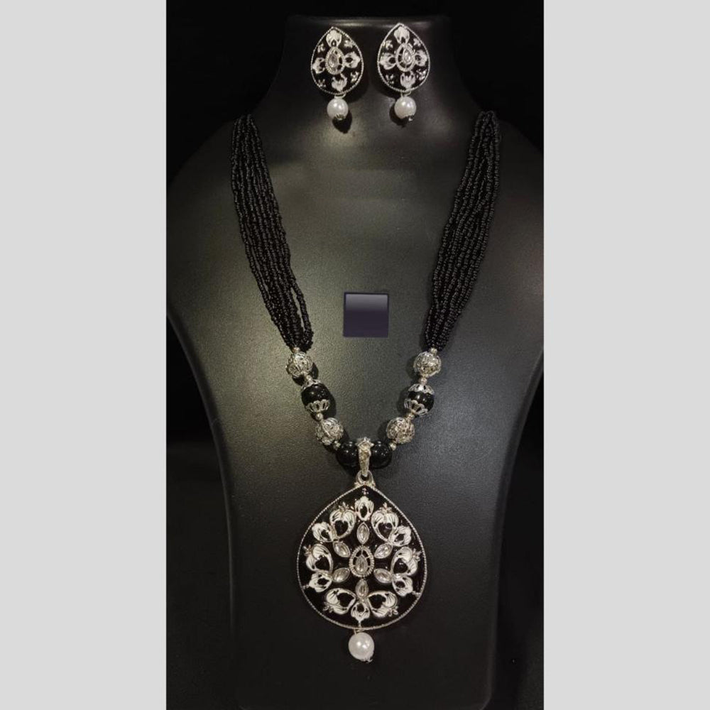 Manisha Jewellery Tribal Inspired Kundan and Beads Long Necklace Set