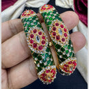 Manisha Jewellery Designer Austrian Stone and Meenakari Bangles Set 