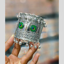 Manisha Jewellery Rhodium Plated Openable Kada with Bells 