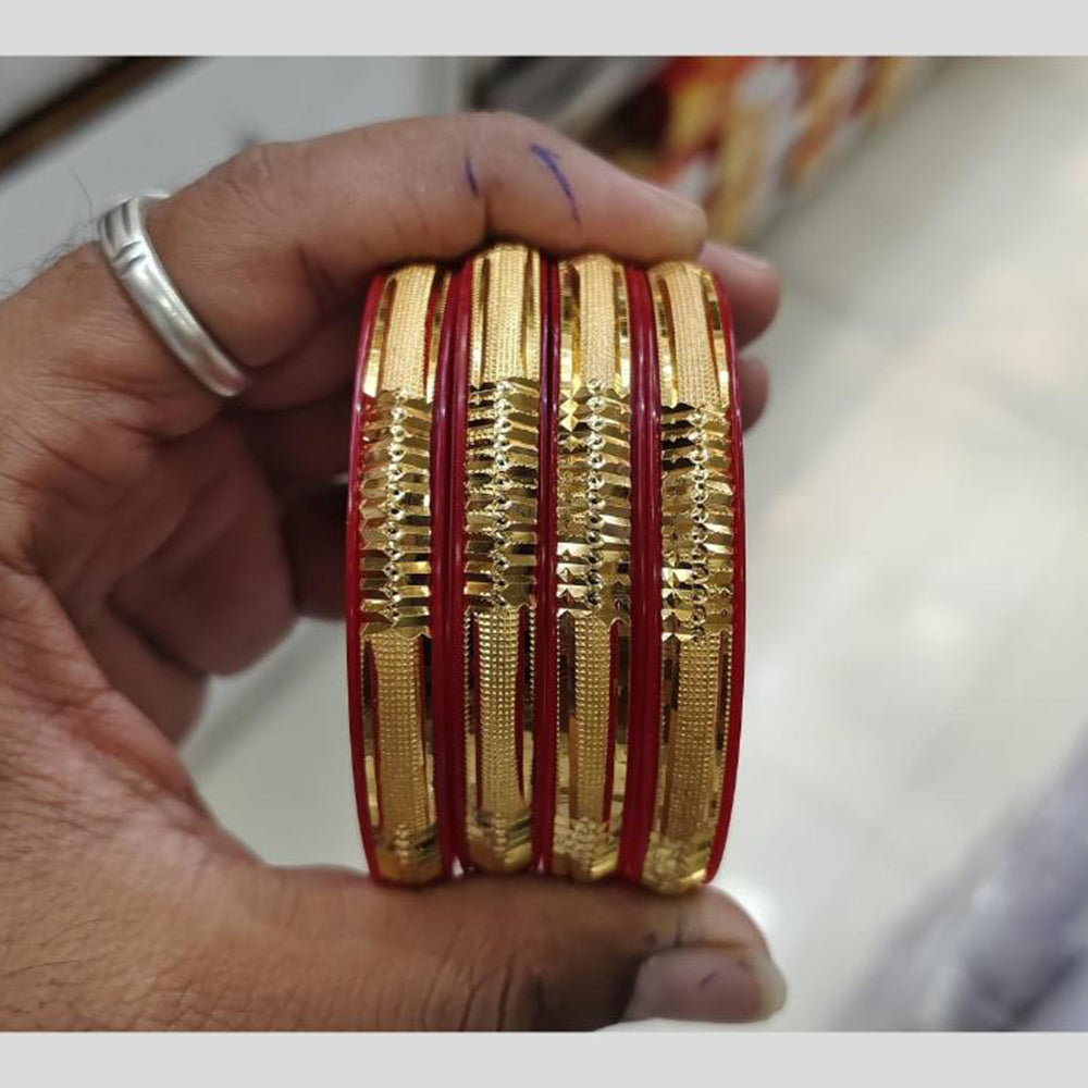 Manisha Jewellery Classic Red Bangles Set