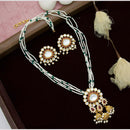 Manisha Jewellery Royal Charm Kundan and Pearl Necklace Set